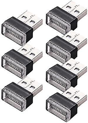 7-teiliges Led-ambientebeleuchtungsset Für Den Fahrzeuginnenraum Mit Usb-anschluss (5 V), Ambientebeleuchtungsset Für Computer, Usb-steckerleuchten