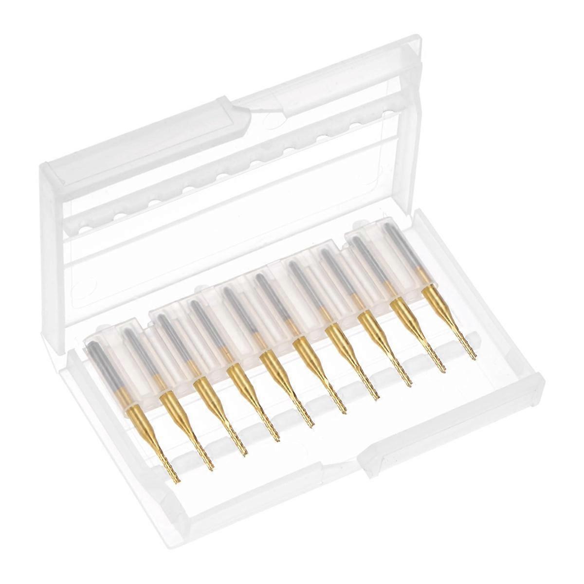 10 Stück Hartmetall-schneidplatten Mit Titanbeschichtung Für Leiterplattenmaschinen, 1/8 Zoll Schaft 1,4 Mm