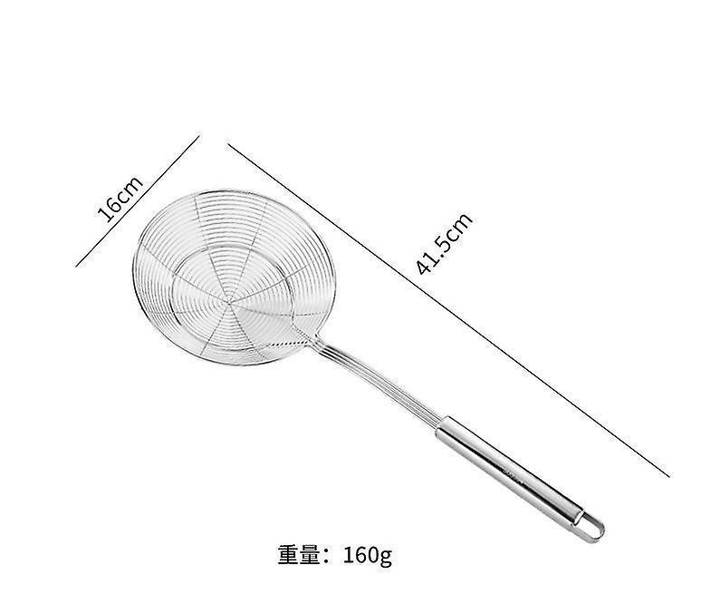 Schaumkelle Aus Edelstahl Mit Griff Zum Braten Und Servieren Von Speisen, Pasta, Spaghetti, Nudeln (durchmesser: 16 Cm, Gesamtlänge)