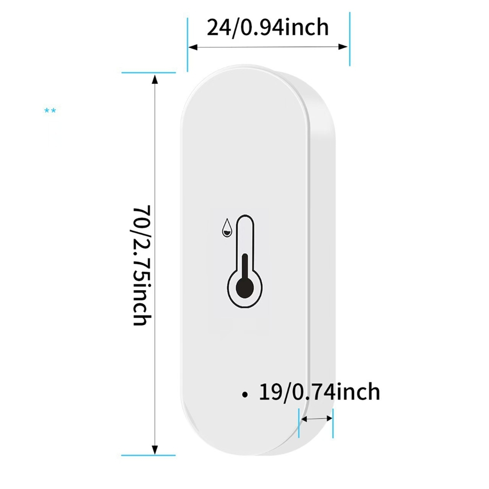 Intelligentes Wlan-thermometer-hygrometer, Geringer Energieverbrauch Zur Überwachung Von Temperatur Und Luftfeuchtigkeit In Innenräumen Per App, Kompatibel Mit Alexa Und Google Home Für Gewächshäuser,