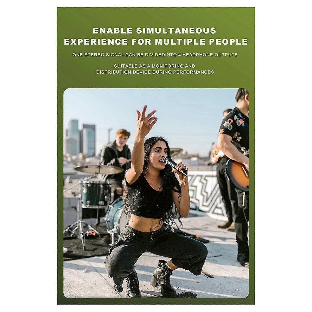 Kopfhörerverstärker Stereo-soundsystem 4-kanal Einzeln Lautstärkeregelung--