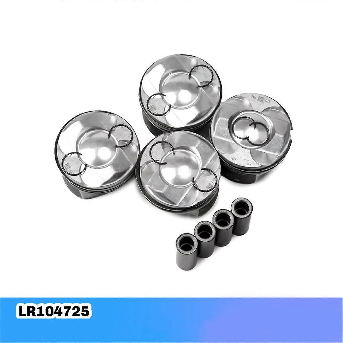 4-teiliges Motorkolben-set Mit Kolbenringen Für Land Rover – Silber