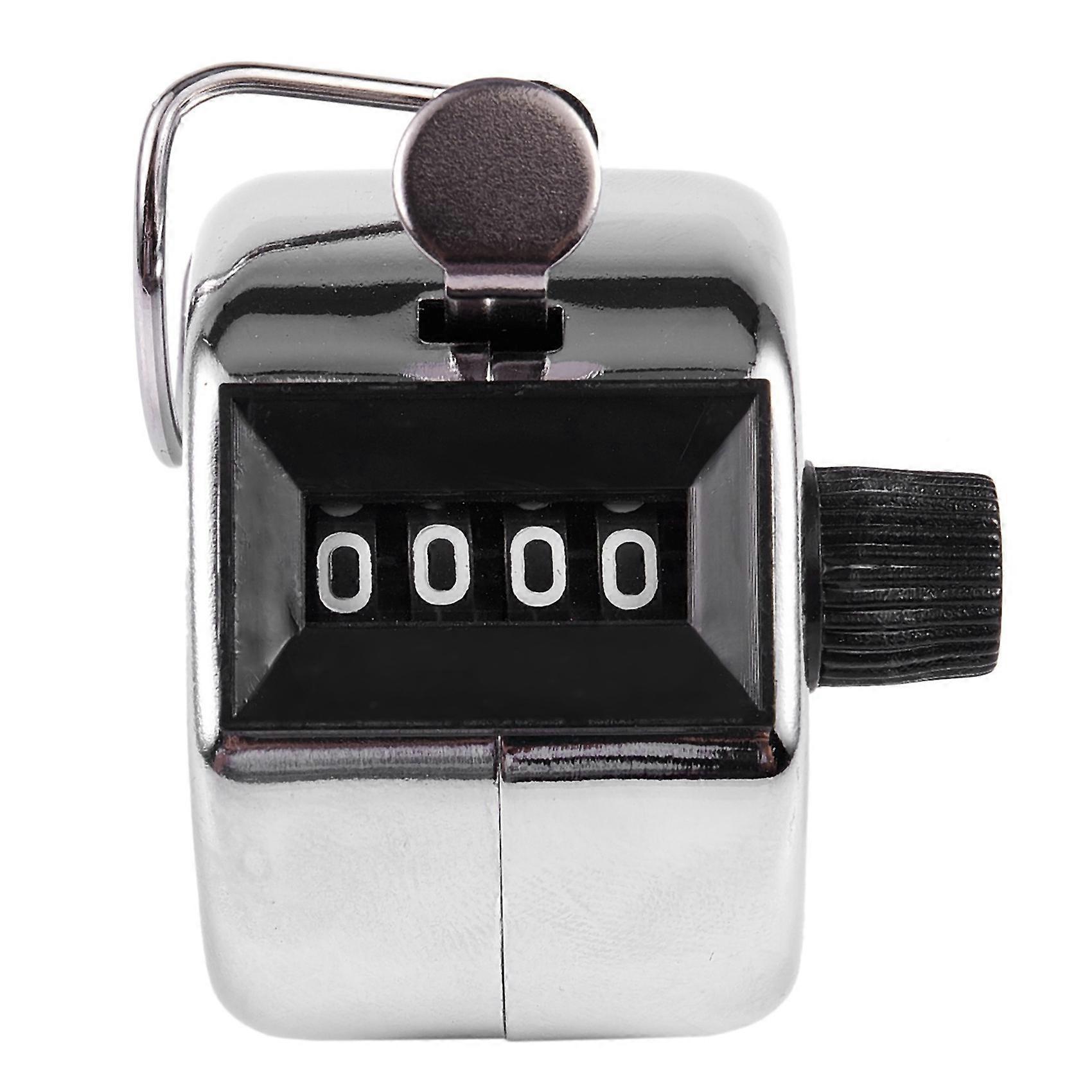 4-stelliger Zahlenzähler Für Golf, Handzähler, Silber