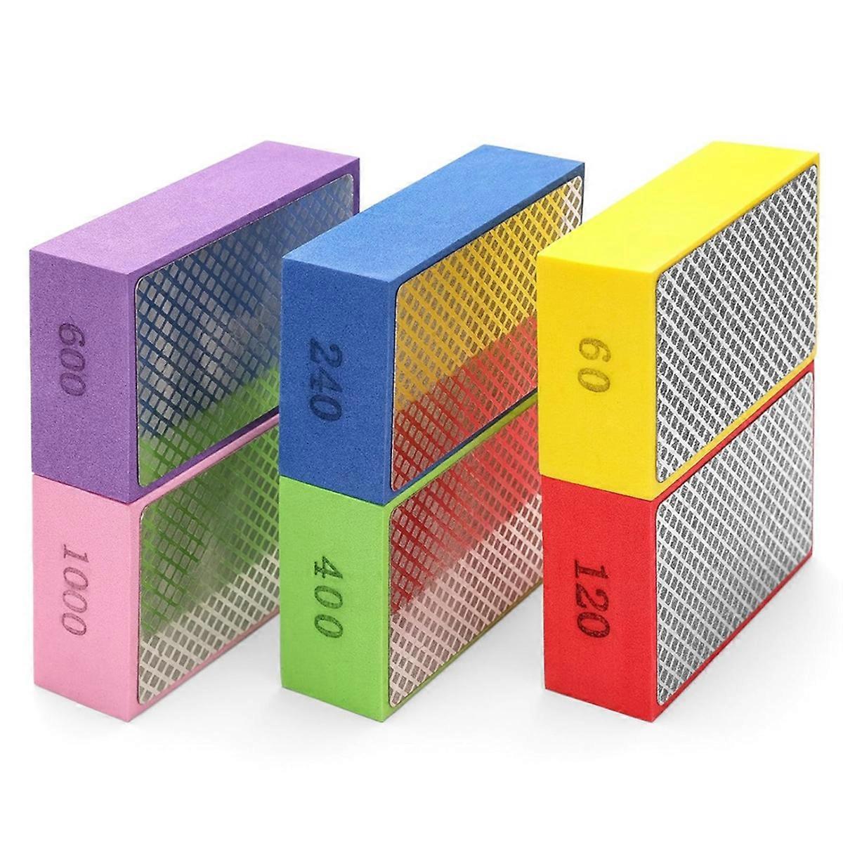 6-teiliges Set Diamant-handpolierpads, Nass- Und Trockenschleifpads