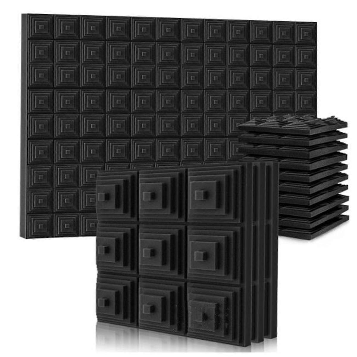 12 Akustikschaumstoffplatten, Für Musikstudio, Schlafzimmer, Zuhause Usw., 5 X 30 X 30 Cm