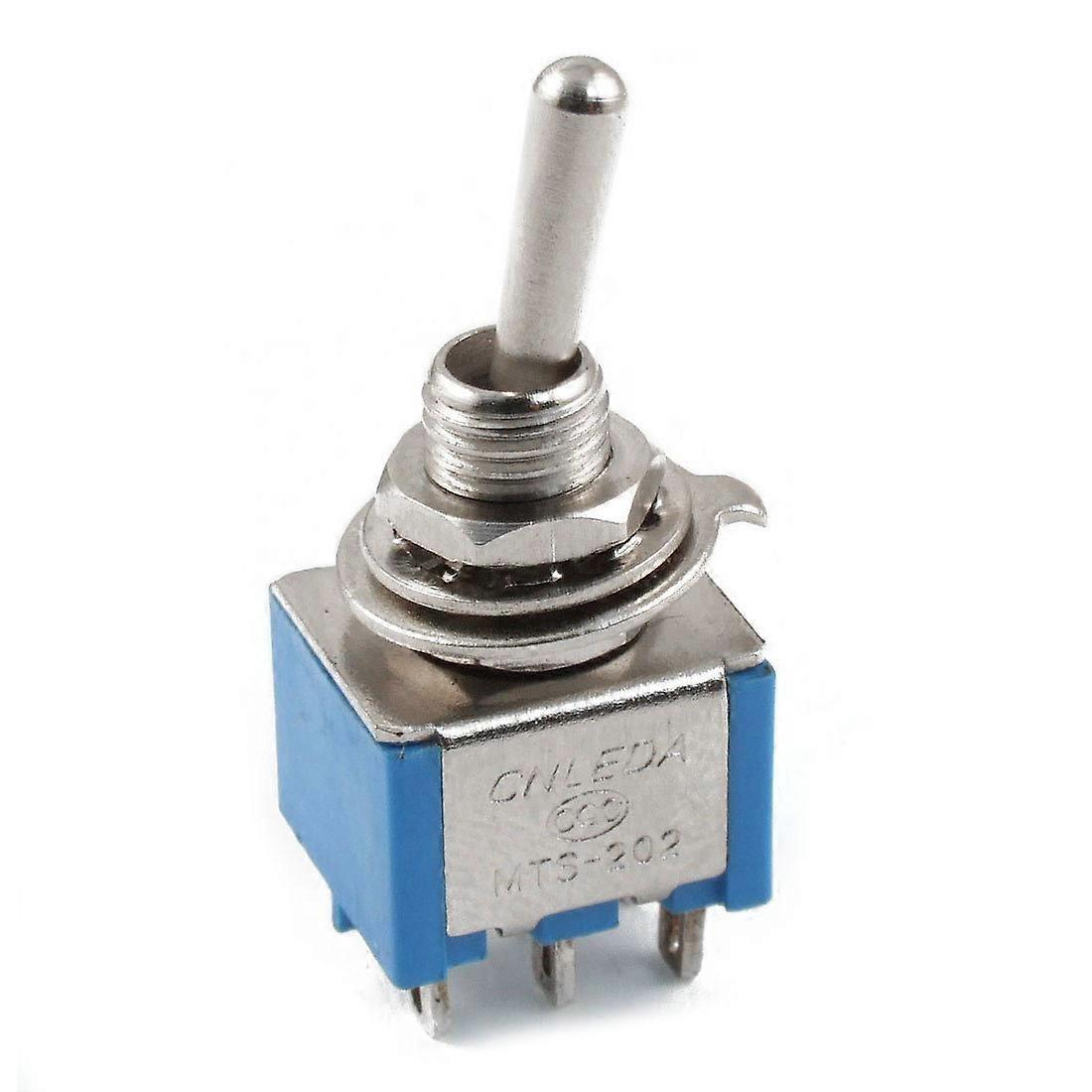 Wechselstrom 3a/250v 6a/125v 6-poliger Dpdt Ein/ein 2-positionen-kippschalter Blau--