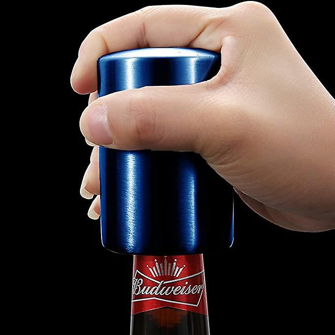 Automatischer Magnetischer Flaschenöffner Von Bleu Joyau Aus Edelstahl – Flaschenöffner Per Knopfdruck Für Wein, Bier Und Limonade – Küchenaccessoire