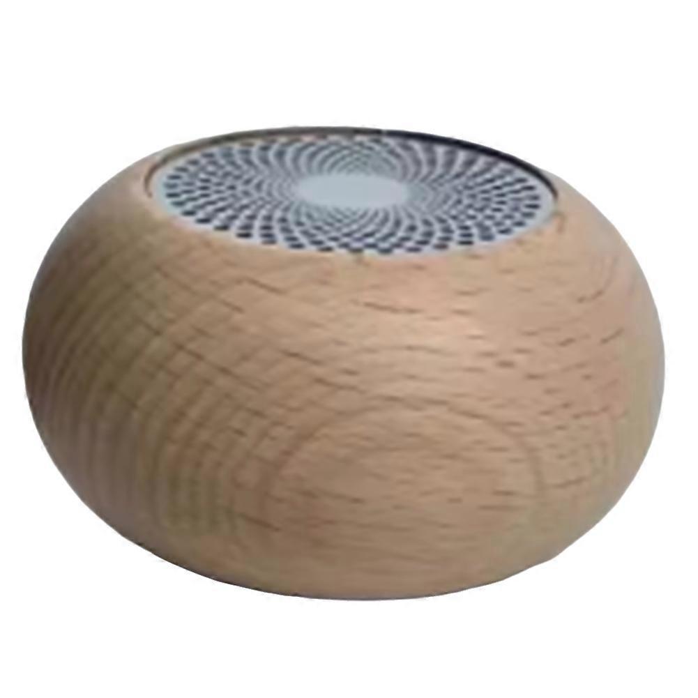 Retro Bluetooth-lautsprecher Aus Holz, Tragbarer Mini-subwoofer Aus Massivholz, Braun