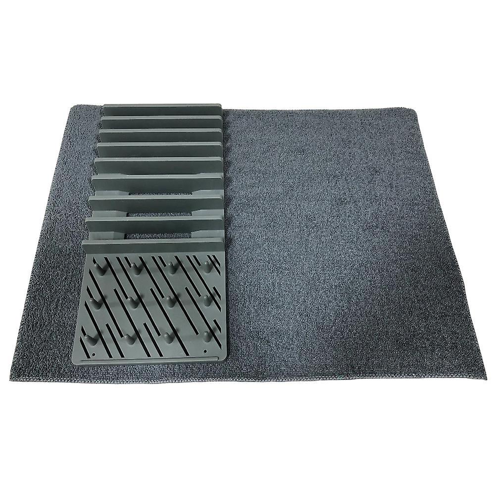 Dunkelgraue Multifunktions-asphalt-trockenmatte