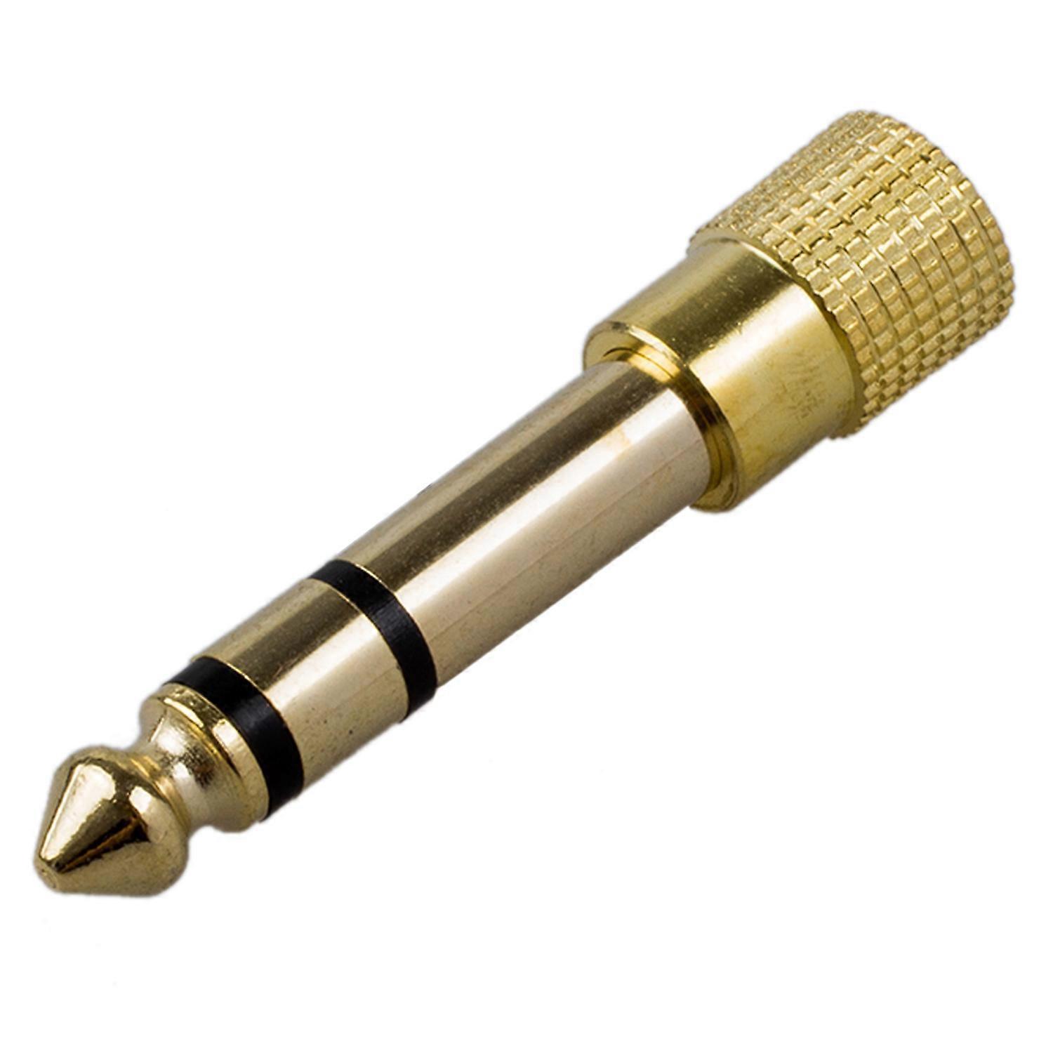 Hochwertiger Kopfhöreradapter Stereo Goldener Kopfhörer 6,3 Mm (1/4") Stecker Auf 3,5 Mm (1/8") Buchse