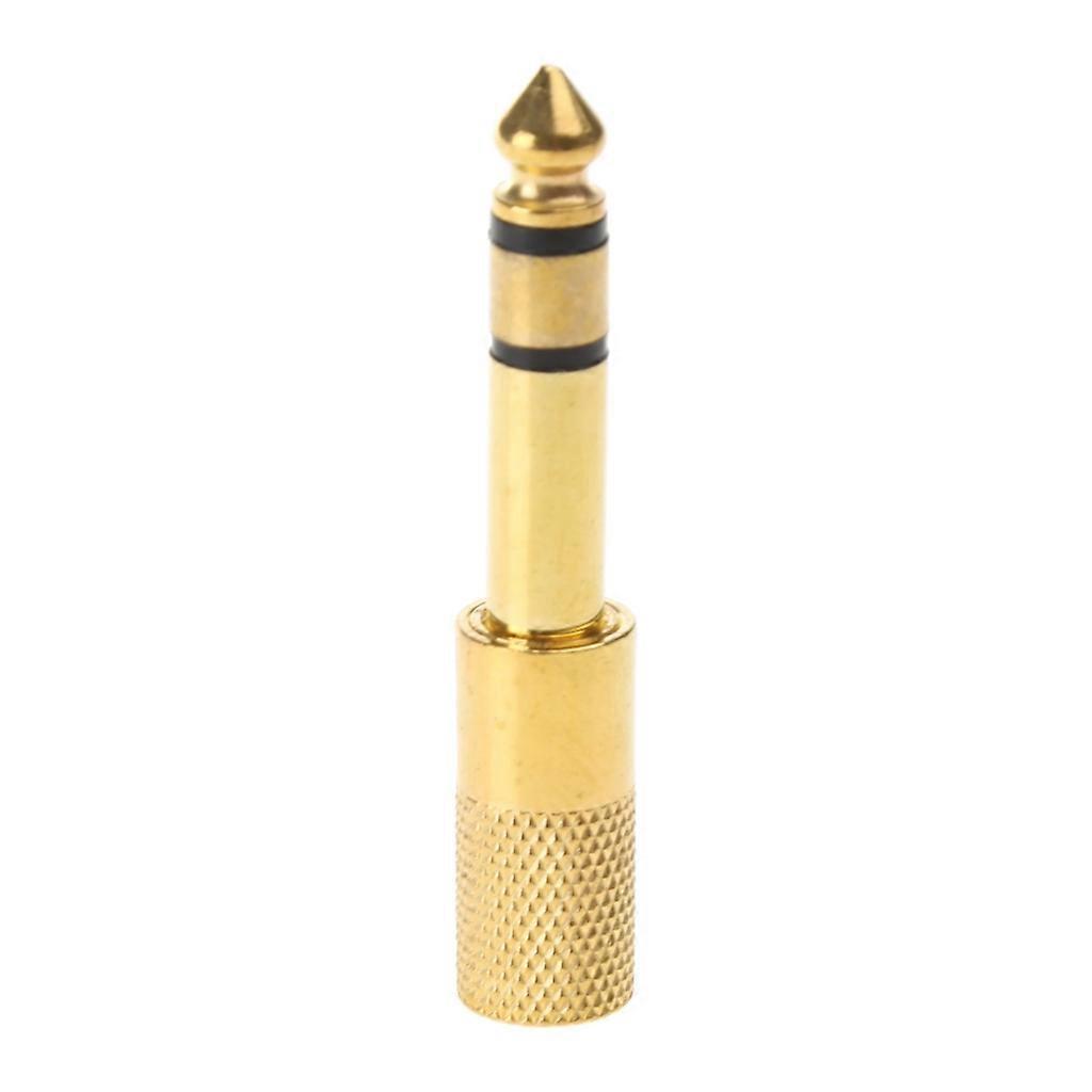 Vergoldeter 6,5-mm-stecker Auf 3,5-mm-buchse Audioadapter Mikrofon Zweikanal