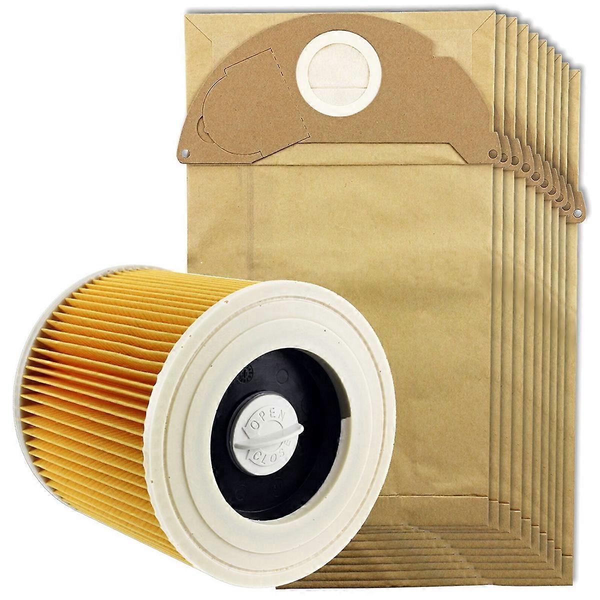 Für Nass- Und Trockensauger Wd2 Filter Und 10 Staubbeutel