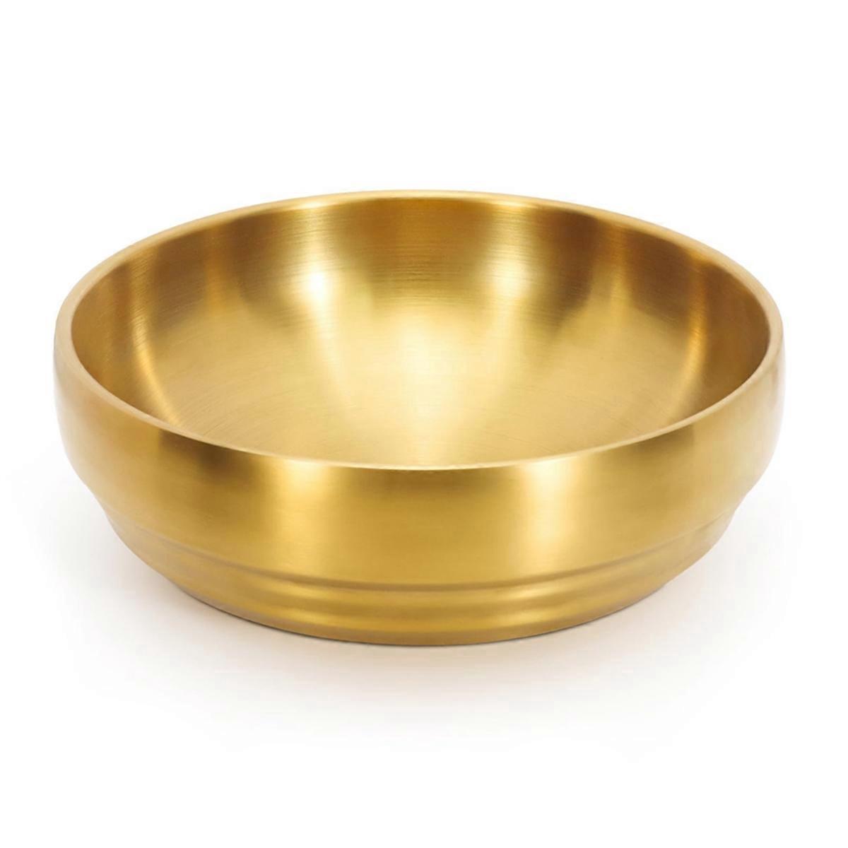 Große Goldene Suppenschüssel Aus Edelstahl, 35 Oz (ca. 1 L) Doppelwandig, Auch Als Sashimi-schale Geeignet.