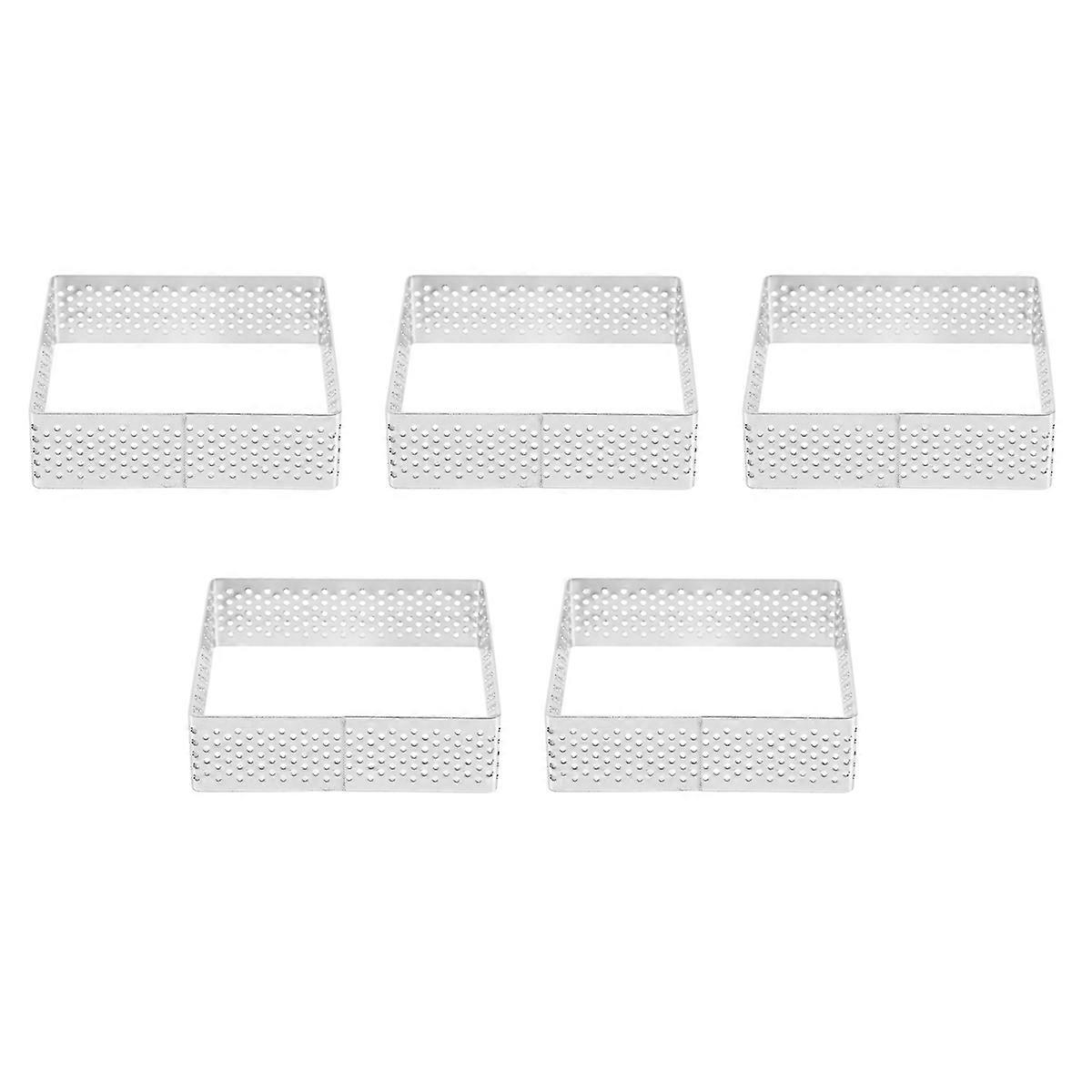 Perforierter Tartering, Törtchen- Und Kuchenbackwerkzeug, 5er-packung