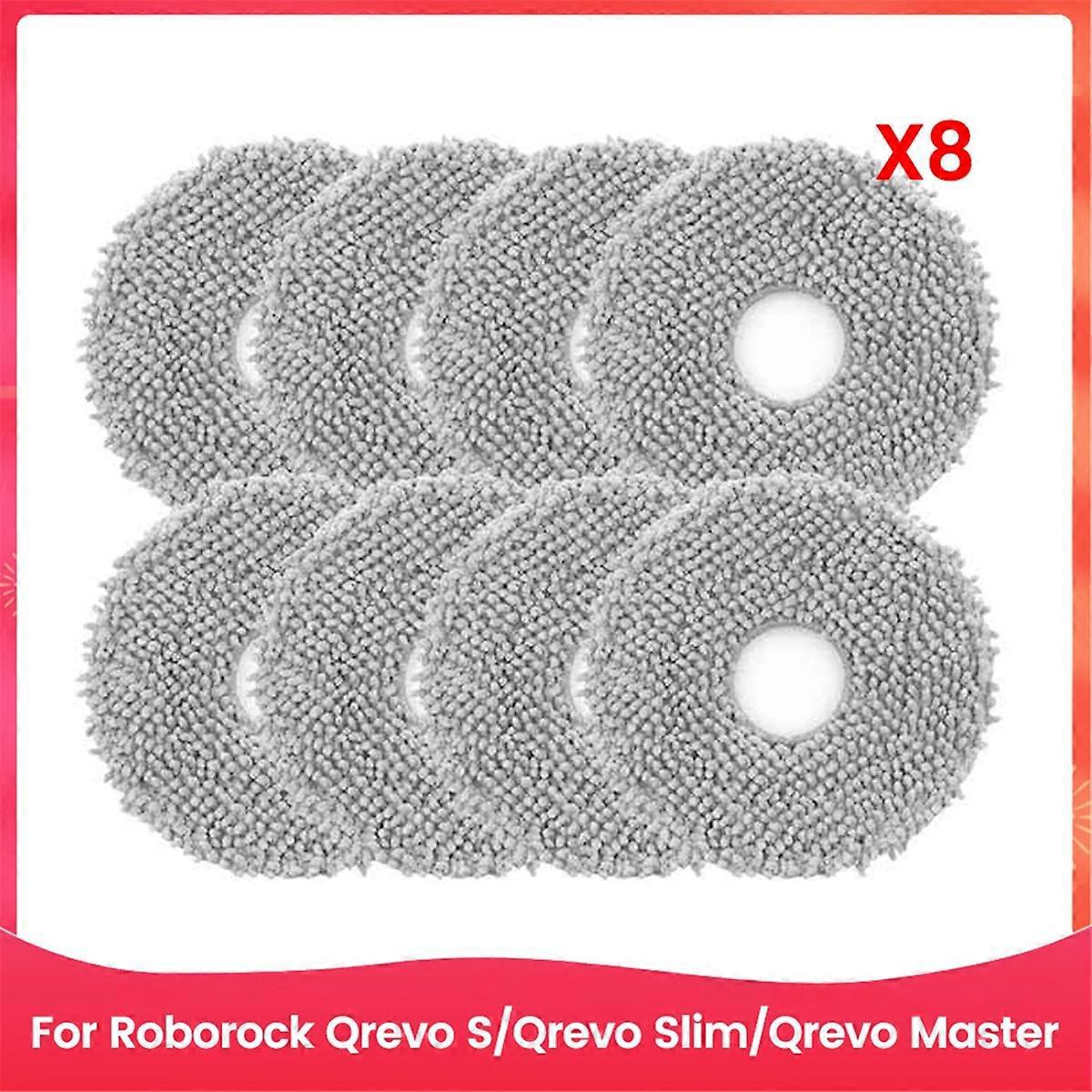 8-teiliges Wischmopp-set Für Roborock Qrevo S Und Qrevo Slim Saugroboter