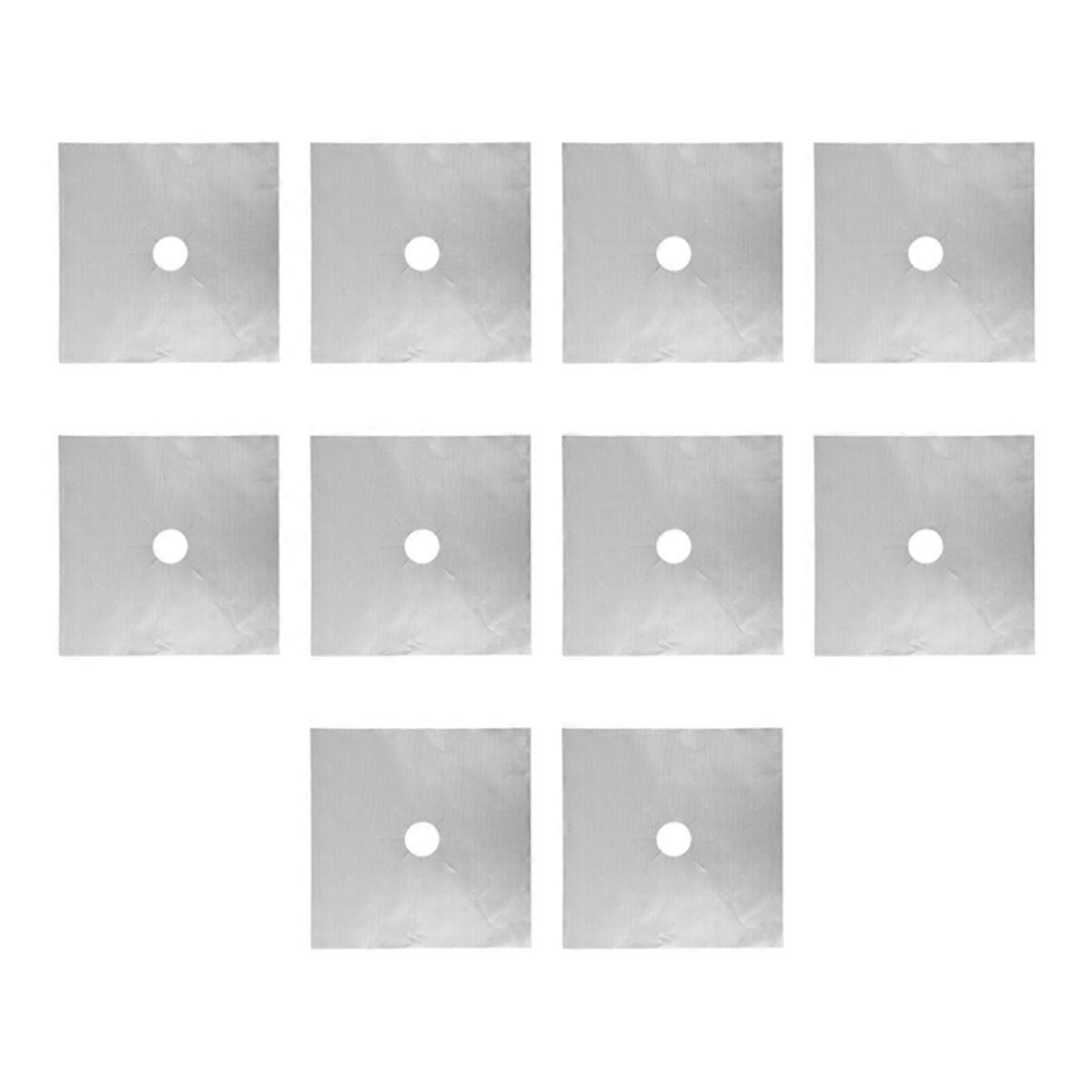Gasherd-schutzabdeckungen, Wiederverwendbare Brennerabdeckungen Für Die Küche, Grau