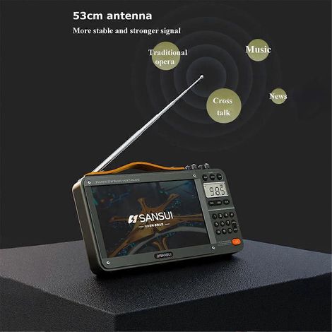 F51 Video Radio Kabelloser Bluetooth-lautsprecher Tragbar-grau--