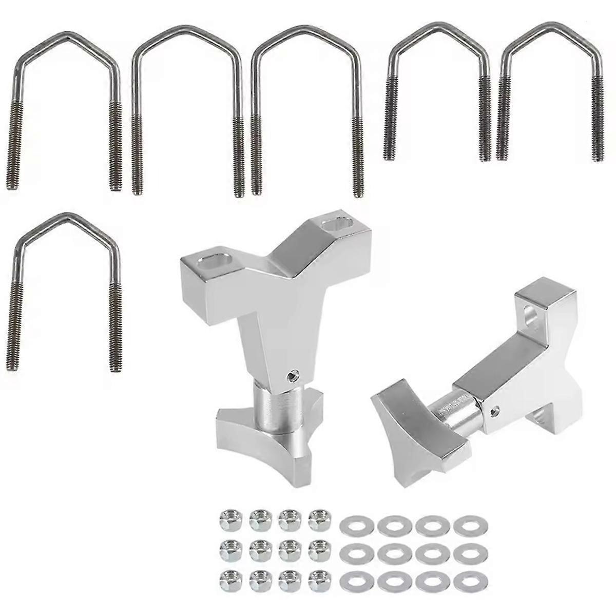 Universeller 1-2,5 Zoll Dachträger Für Jeep Wrangler Jk Tj, Silber B