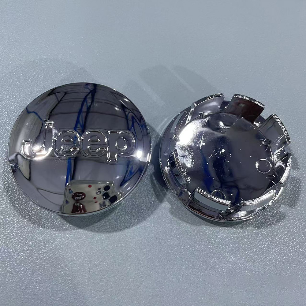 55-mm-radkappen, Kompatibel Mit Jeep Compass, Cherokee Und Patriot – Radnabenkappen, Radabdeckungen, Gummi-radzubehör, 4er-set – Glänzendes Silber