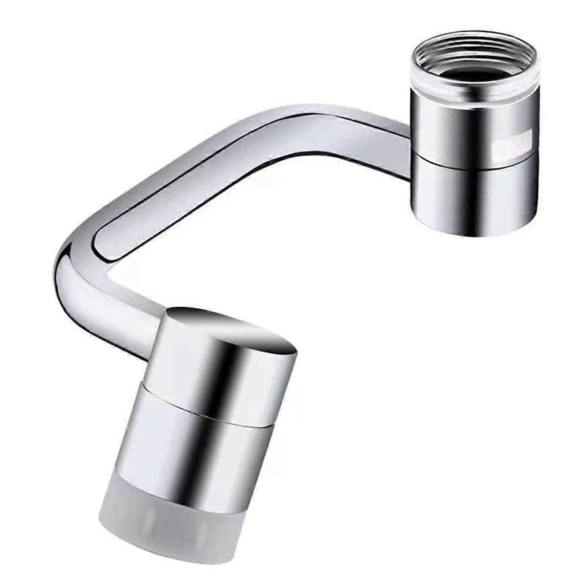 Universeller, Um 1080° Drehbarer Wasserhahn-verlängerungs-luftsprudler, Massives Messing-silber