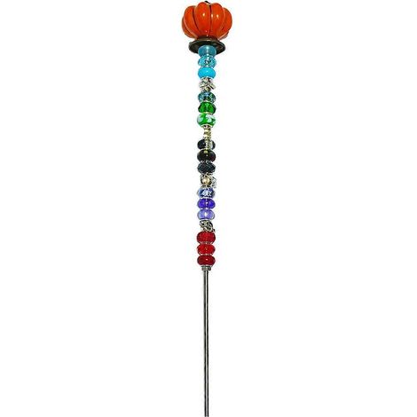 Perlenbesetzte Gartenstecker, Handgefertigte Gartenfeenstäbe, Gartenstecker C--
