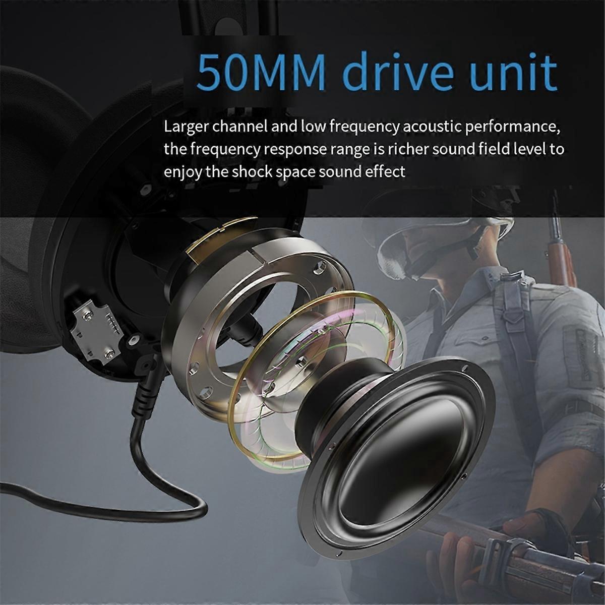 Bluetooth-headset G30-b Kabelgebundenes Gaming-headset Mit Beleuchtung