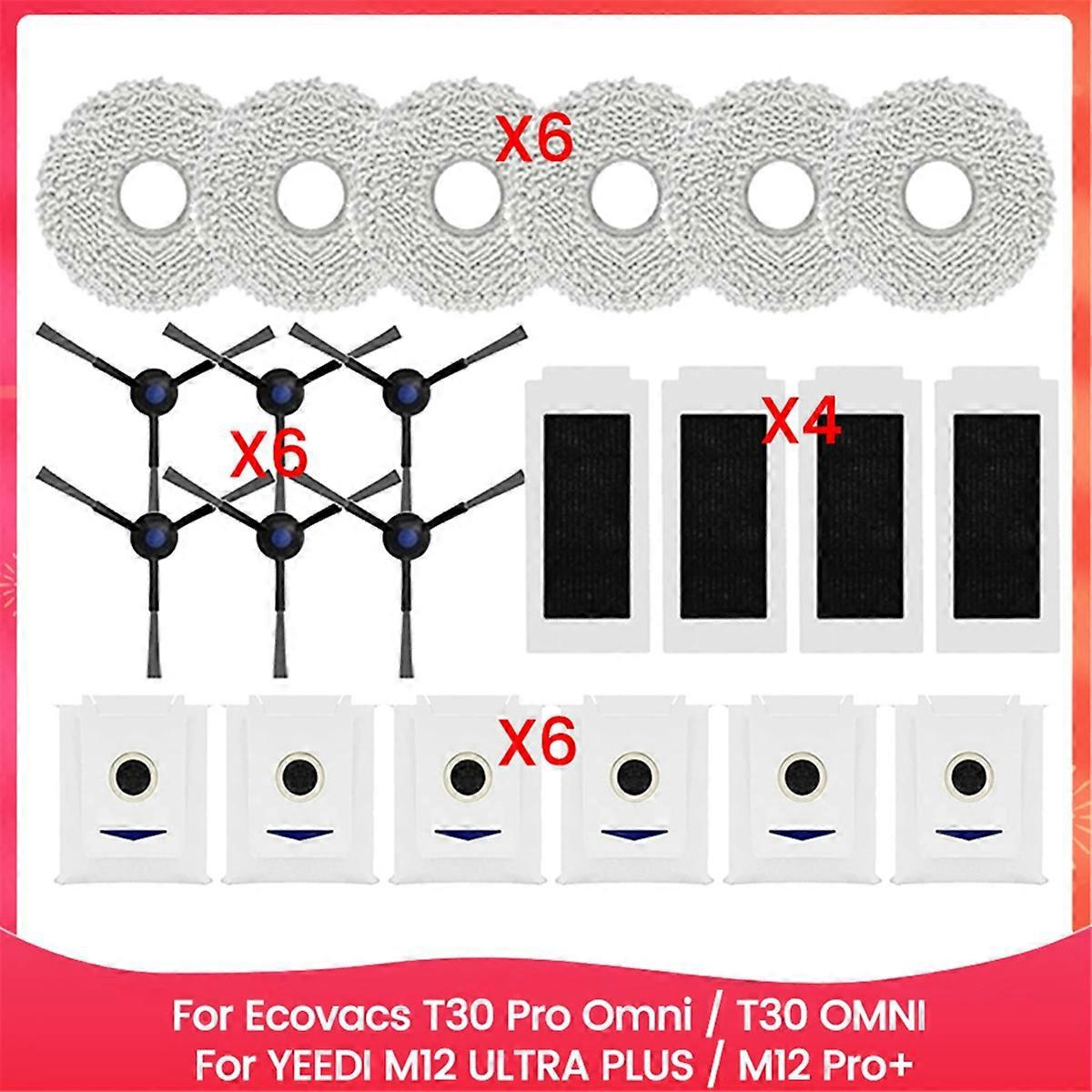 22-teiliges Bürstenfilter-mopp-staubtuch-set Für T30 Pro Omni--