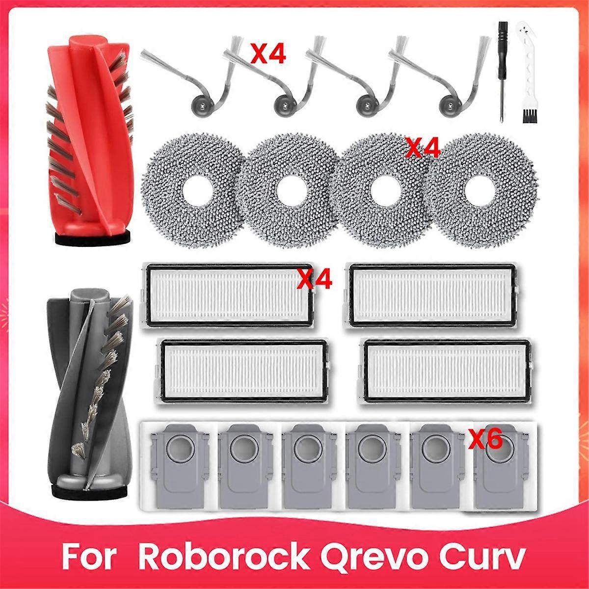 Hauptseitenbürste Für Roborock Qrevo Curv Saugroboter-ersatzteile