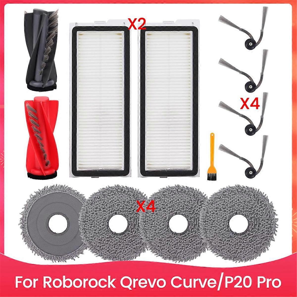 Ersatzteile Für Roborock Qrevo Curve/p20 Pro Saugroboter – Wie Abgebildet