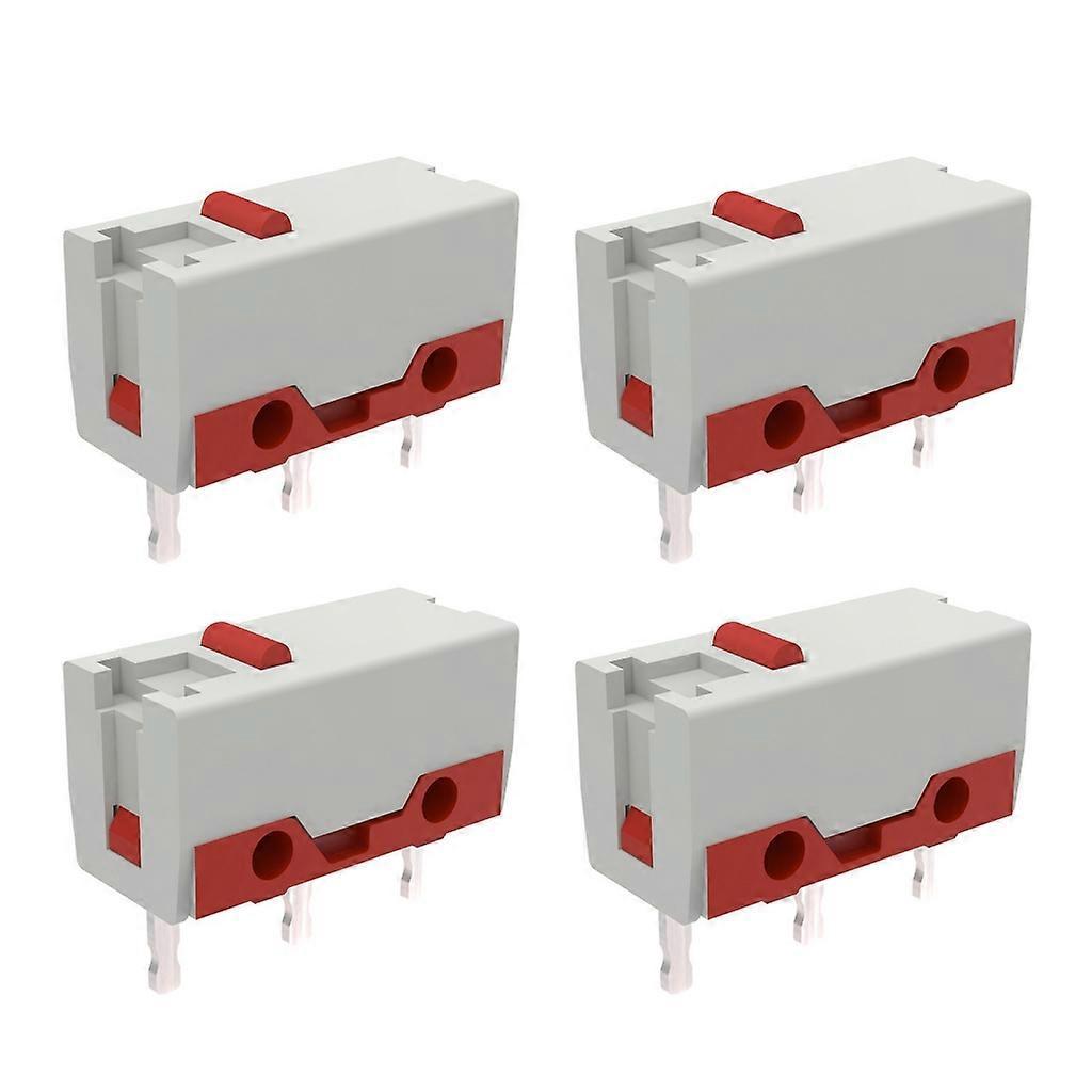 4 Stück Maus-mikroschalter Mit Rotem Punkt, Dmp1101, 50 M, 0,68 N, 3-polig