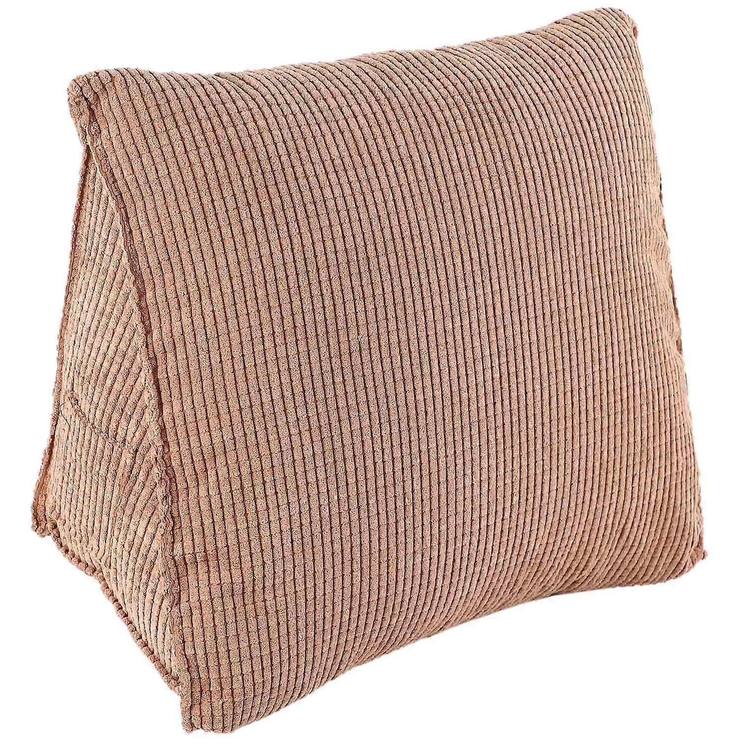 Rückenlehnenkissen, Keilkissen, Rückenkissen, Lendenkissen (kaffee)