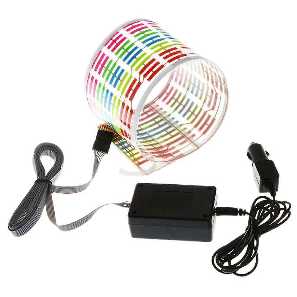 45 X 11 Cm Led-auto-windschutzscheibe Mit Sound-aktiviertem Equalizer Und Neonbeleuchtung (el)