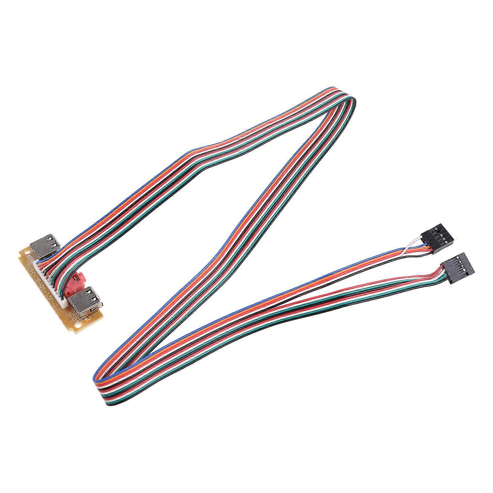 2-port Usb 2.0 Computer Für Gehäusefrontpanel, Audiobuchsen, Mikrofon-kopfhörerkabel
