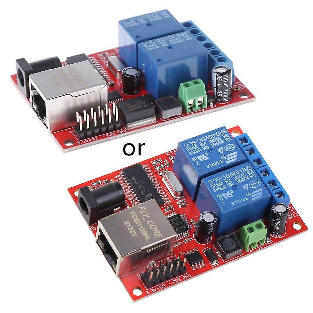 Stück Lan Ethernet 2-wege-relaisplatine Verzögerungsschalter Tcp/udp-controller-modul