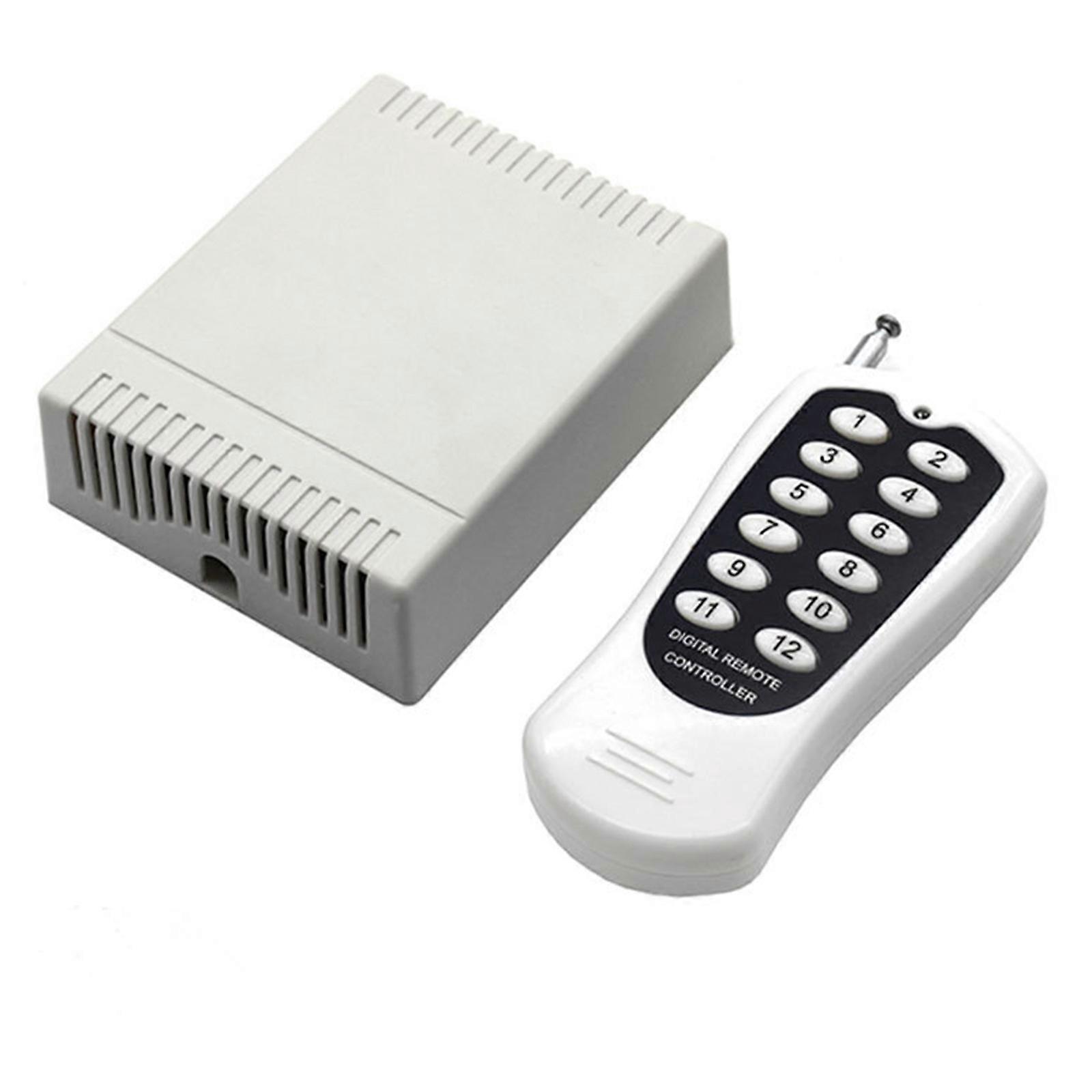 Universeller 433-mhz-funkfernbedienungsschalter, 12 Kanäle, Dc12v, Rf-relaisempfänger