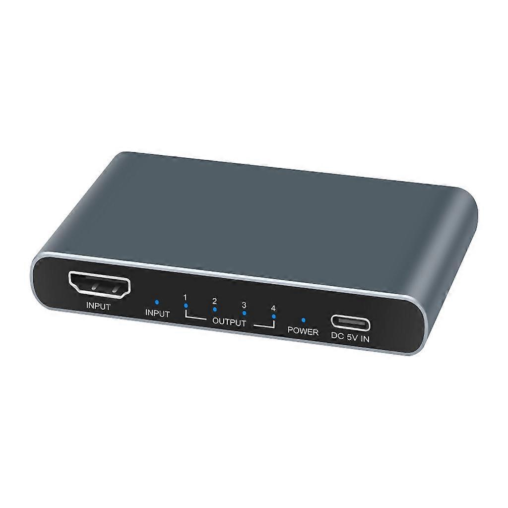 4k Hdmi-kompatibler Splitter (1 Eingang, 4 Ausgänge) Mit Video-synchronisation Für Hdtv Und Dvd