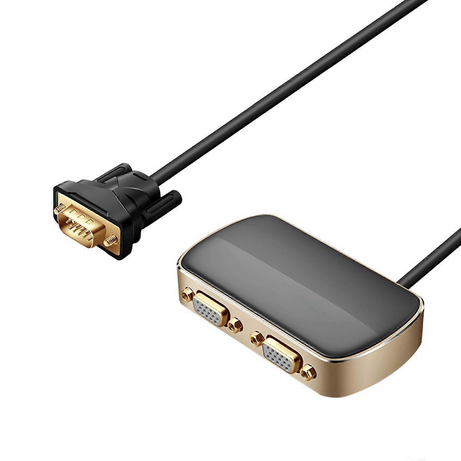Vga-splitter 1080p Vga-umschalter 1 Eingang 2 Ausgänge Stecker Auf Buchse 1 M Kabel Für Desktop-pc