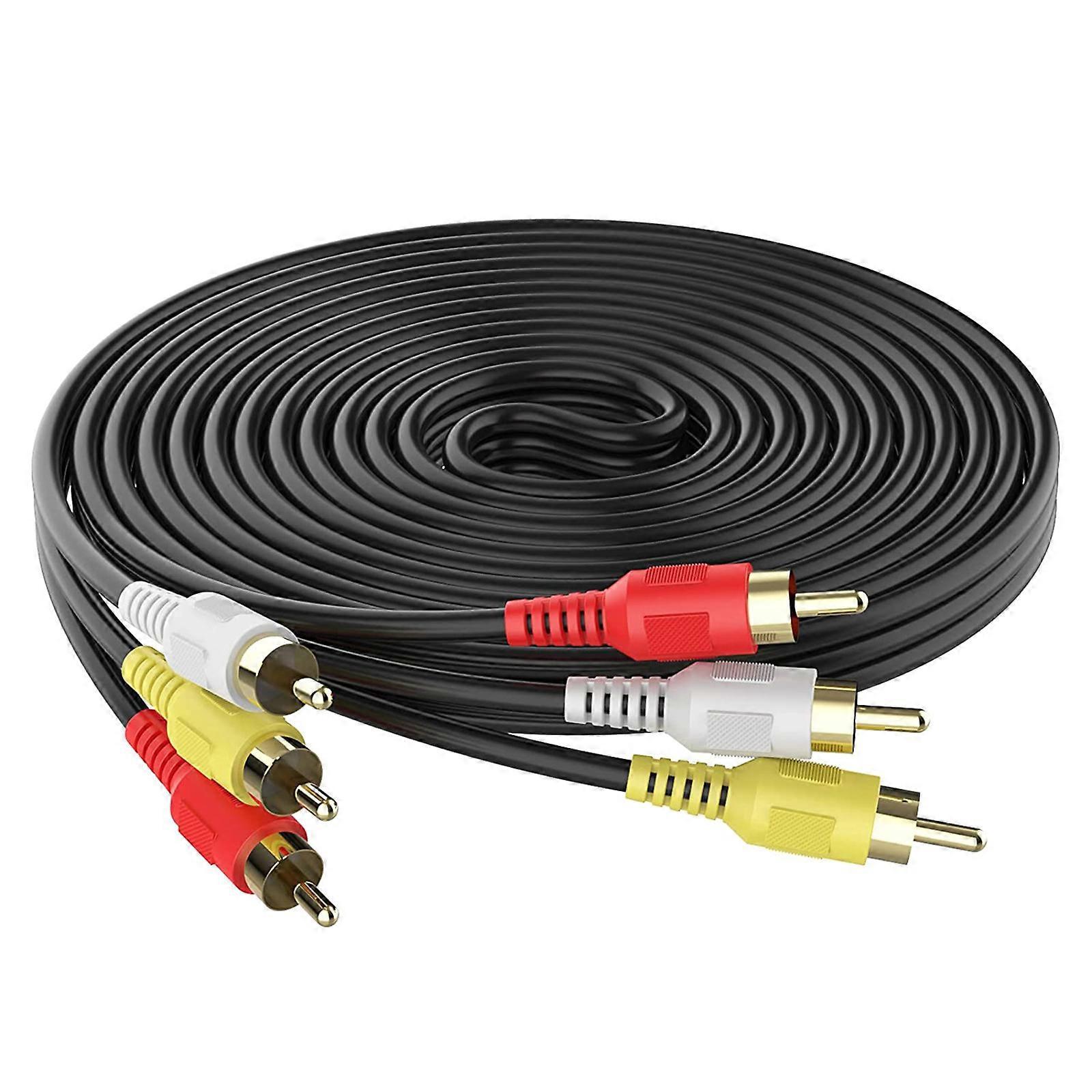 Composite-audio-/video-av-kabel (stecker Auf Stecker) Zum Anschluss Von Fernseher, Dvd-player Und Kameras, 1,5 M