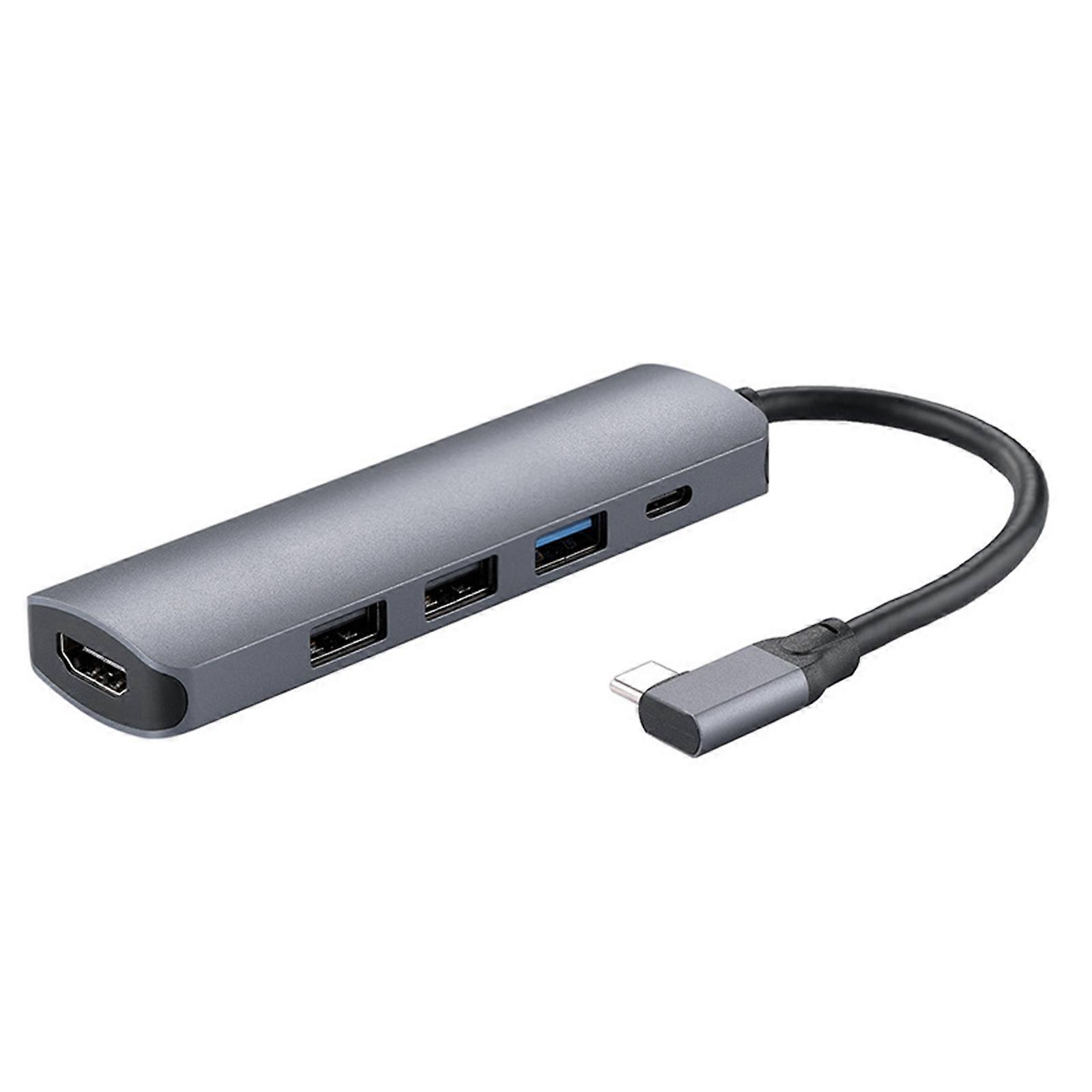 5-in-1 Usb-typ-c-dockingstation Mit 4k-hdmi-kompatiblem Usb-3.0-pd-hub Für Laptops