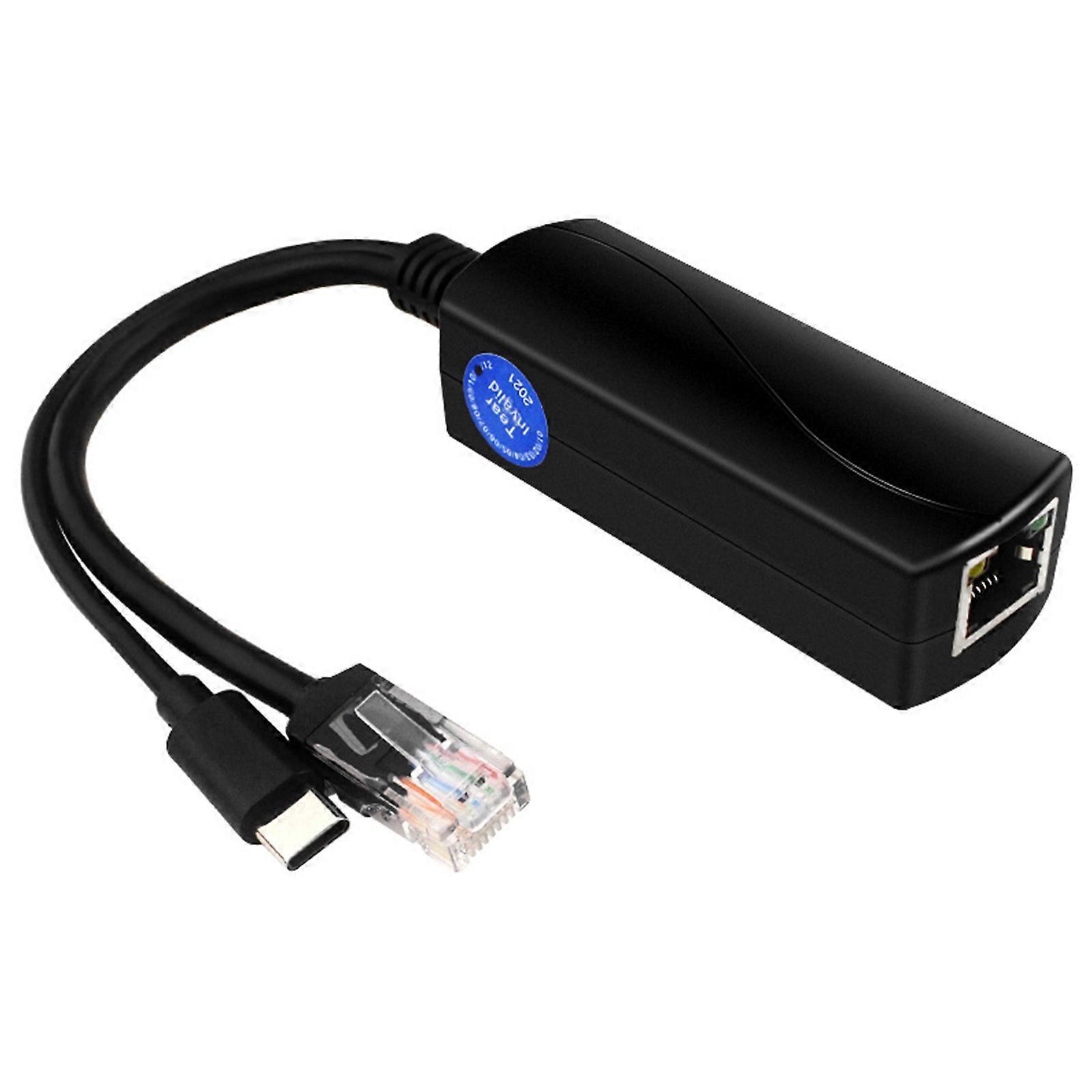 Ieee 802.3af Typ-c Gigabit Poe Splitter Power Over Ethernet 5v 3a Für Tablets