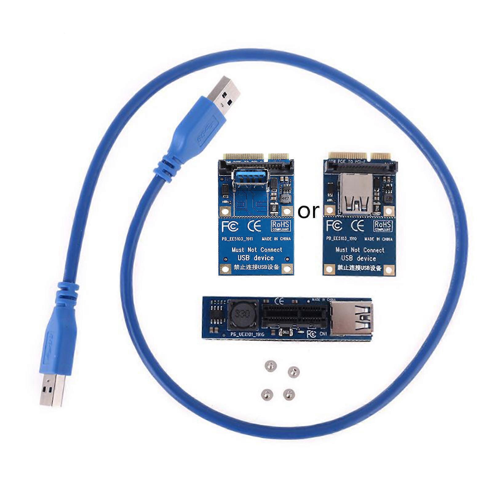 Mini-pcie-zu-pcie-x1-erweiterungsport-adapter Mit Vergoldeten Kontakten, Einfach Zu Montieren