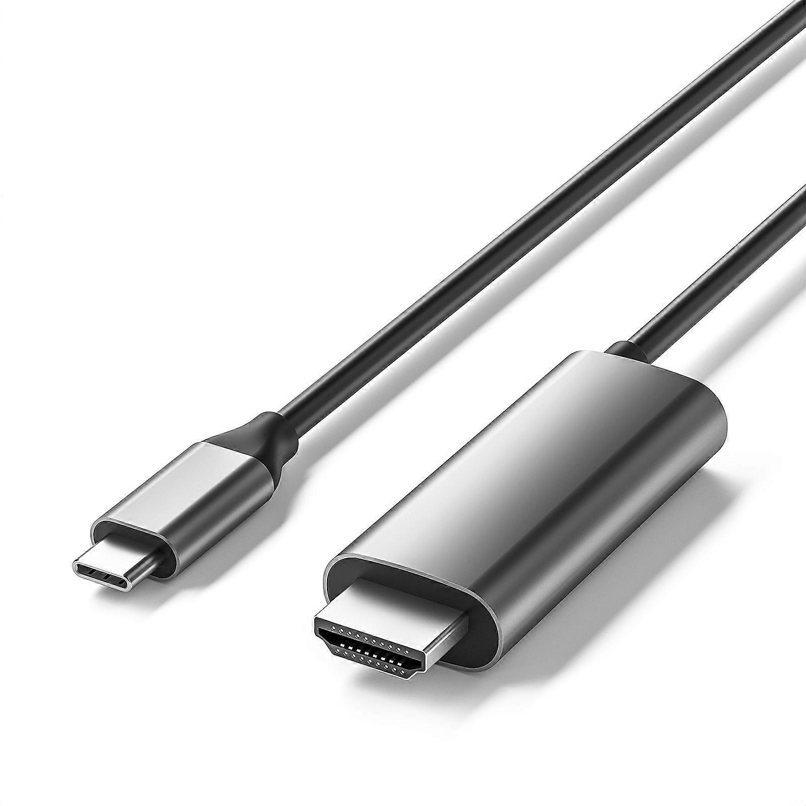 Usb-c-auf-hdmi-kompatibles Kabel, 4k-kompatibel Mit Typ C 3 Für Macbook