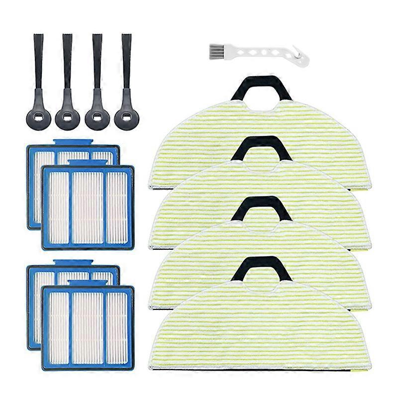 Ersatz-hepa-filtersieb / Wischmopptuch / Seitenbürsten-sets Für --