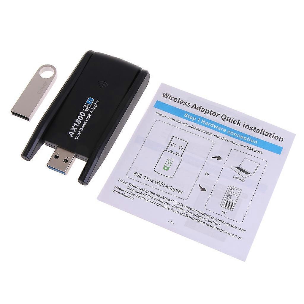 Wifi6 Ax1800h Ax1800 2,4/5g Usb 3.0 Wlan-netzwerkkarte Für Desktop- Und Laptop-pcs
