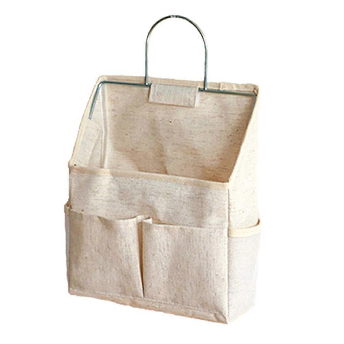Hängende Aufbewahrungstasche Für Tür, Kleiderschrank Oder Schreibtisch, Stofftasche Aus Baumwollleinen