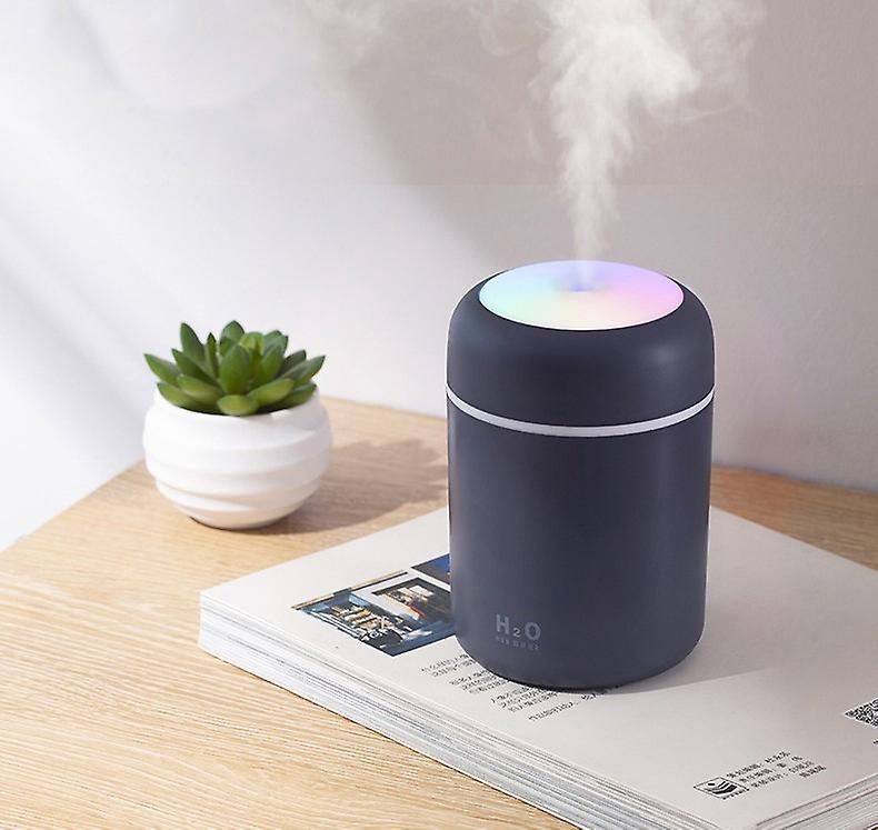 Grauer Luftbefeuchter, 1 Stück, Mini-ultraschall-luftbefeuchter Mit Automatischer Abschaltfunktion Und Nachtlicht, Tragbarer Usb-luftbefeuchter Für Auto, Zuhause Und Büro