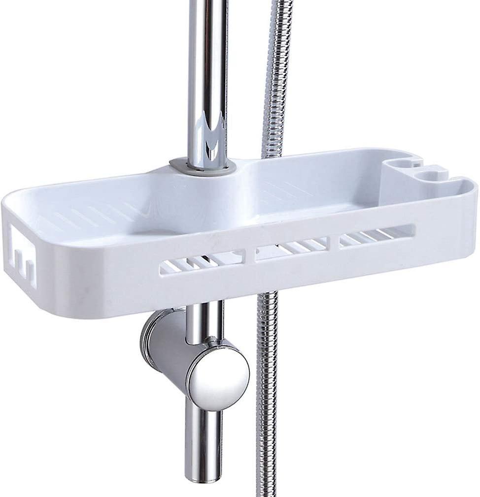 Duschablage, Duschstangenablage Mit 2 Haken, Badezimmer-organizer Für Shampoo