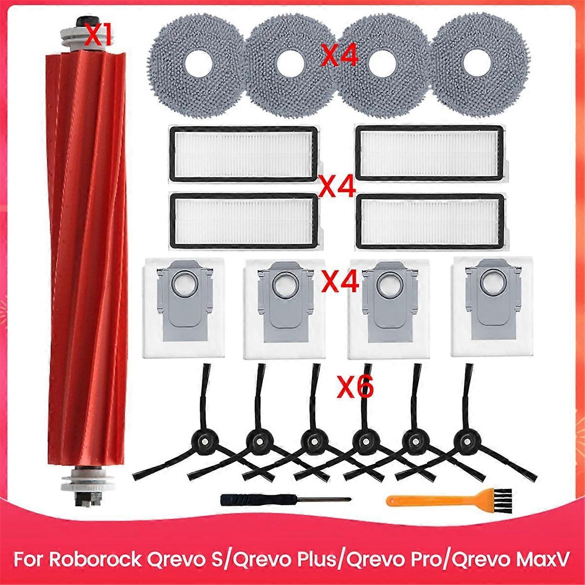 Hauptseitenbürste Für Roborock Qrevo S/qrevo Plus/qrevo Pro/qrevo Maxv – Wie Abgebildet –