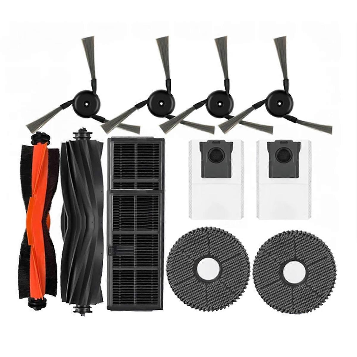 Für Bot X40 Ultra Hauptseitenbürste Filter Mopptuch Staubbeutel--