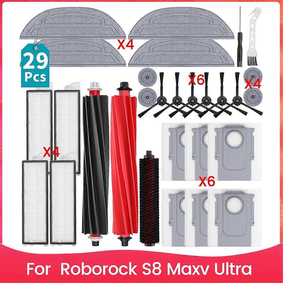 Für S8 Maxv Ultra Hauptseitenbürste Hepa-filter-wischtuch